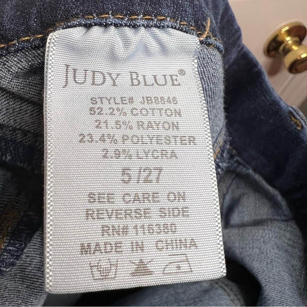 Judy Blue Skinny Fit Pull On Jeans Size 5 27” GUC - Picture 6 of 6